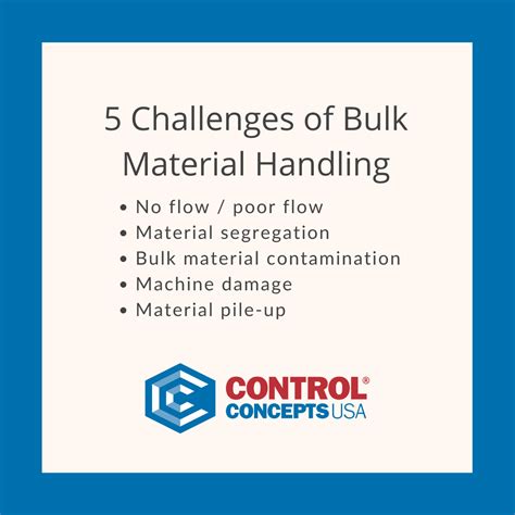 5 Challenges Of Bulk Material Handling Control Concepts Inc
