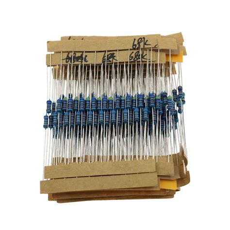 Owsoo 300pcs 14w 1 Carbon Film Resistors Kit 10 To 1m Ohm 30 Values