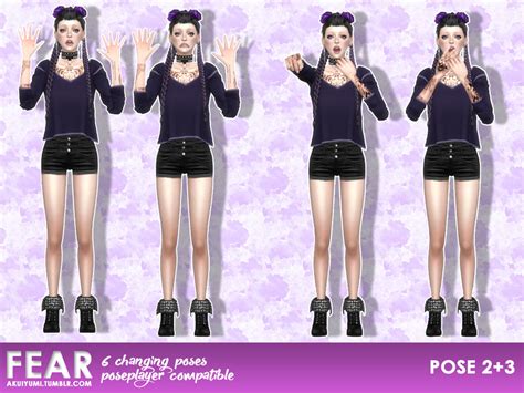 The Sims Resource Fear Pose Pack 7
