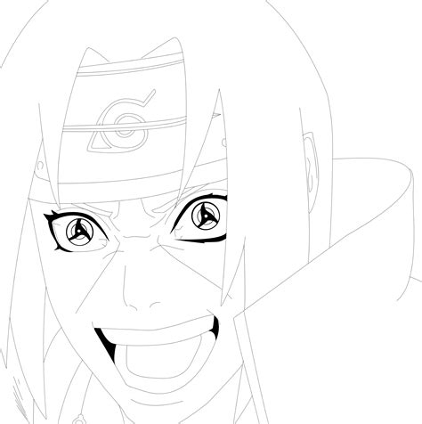 Face detection, barcode detection and text detection. Crazy Itachi Lineart by Advance996 | Desenhos a lápis ...