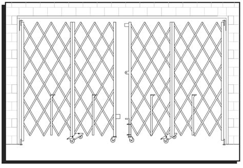 Uline H 6378 Heavy Duty Folding Security Gate Installation Guide