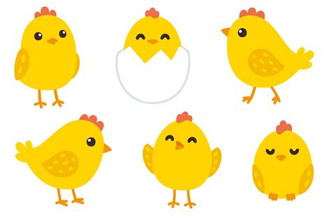 Cute Baby Chickens Patterns ~ Illustrations ~ Creative