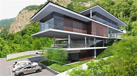 Slope House In Meru Kuee Architecture