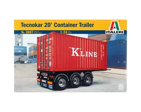 Italeri Models 124 20 Foot Container Trailer Ita3887s Hobbytown