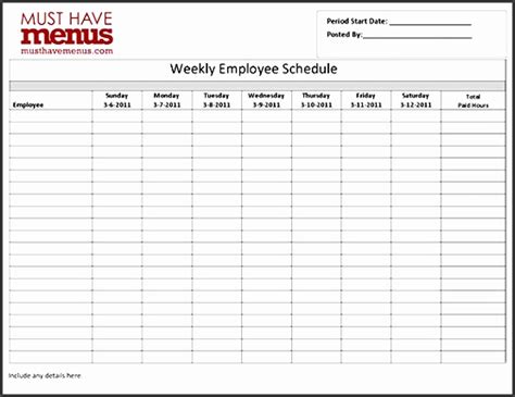 An employee scheduling template helps ensure you place workers into the schedule on the days and. 11 Daily Work Schedule Template Free Of Cost ...