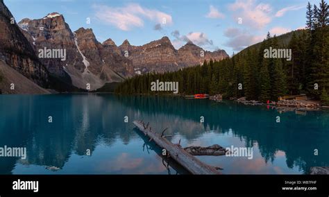 Beautiful View Of An Iconic Famous Place Moraine Lake During A