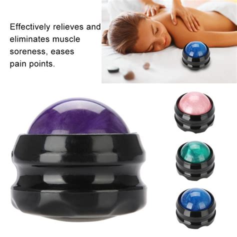 ♧massage Roller Ball Massager Body Therapy Foot Hip Back Relaxer Stress Release Portable