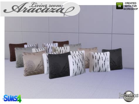 The Sims Resource Aracaza Cushions Sofa