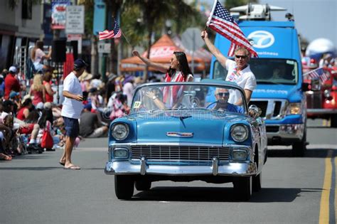 Huntington Beach 4th Of July Parade California Usa Editorial Stock