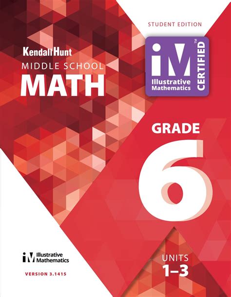 Kendall Hunts Illustrative Mathematics 6 8 Math 2019 Seventh Grade