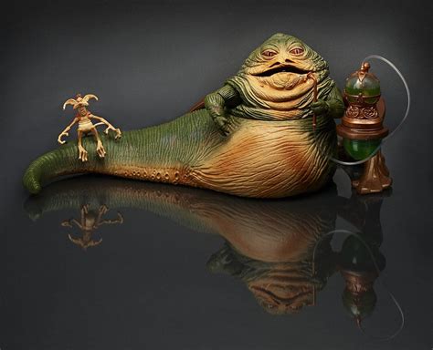 Star Wars Jabba The Hutt And Salacious Crumb Figure 2014 Comic Con Sdcc Exclusive
