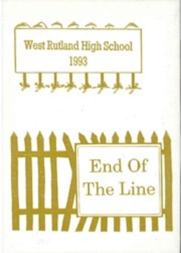 West Rutland High School Yearbook 1993 Rutland Free Library Rutland