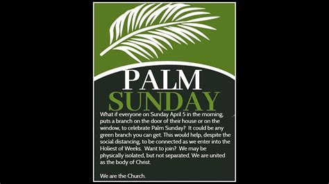 Palm Sunday 2021 Catholic Discipleship Ministries Palm