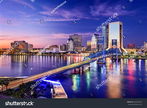 Jacksonville Florida Usa Downtown City Skyline Stock Photo 248704039