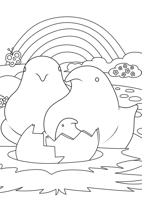 17 Peep Coloring Pages Shazeablyndsey
