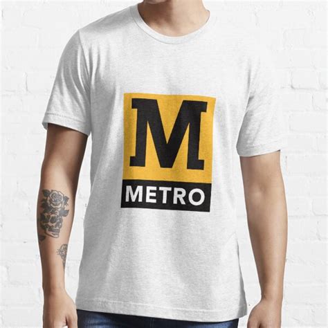 Metro Logo T Shirt For Sale By Reethes Redbubble Metro Logo T