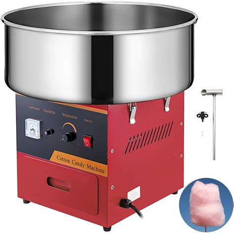 Vevor Commercial Cotton Candy Machine 205 Inch Electric Cotton Candy Machine Red Candy Floss