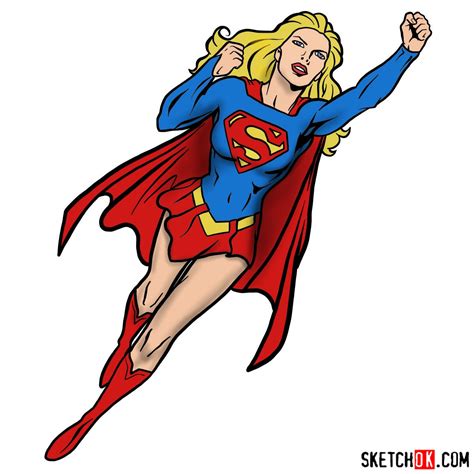 How To Draw Supergirl From Dc Super Hero Girls Step Png My Xxx Hot Girl