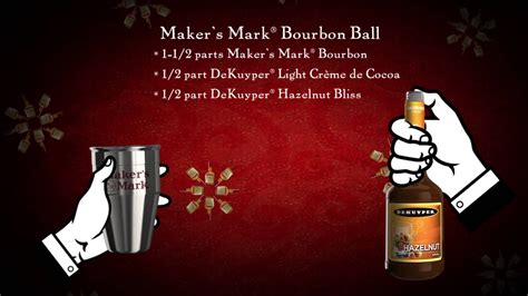 We have frozen alcoholic drink recipes that are made with rum, vodka, tequila, bourbon, and even wine. Maker's Mark Bourbon Ball Drink Recipe | Perfect holiday cocktail, Bourbon balls, Happy hour drinks