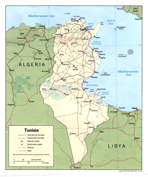 Mappi Map Of Countries Tunisia