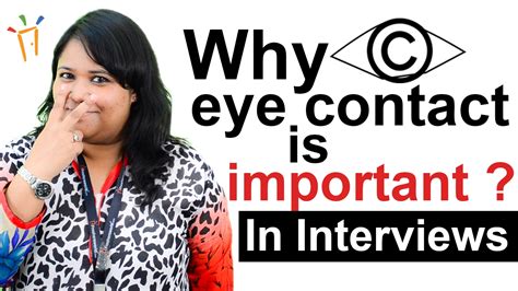 Why Eye Contact Is Important During Interviewsinterview Tips