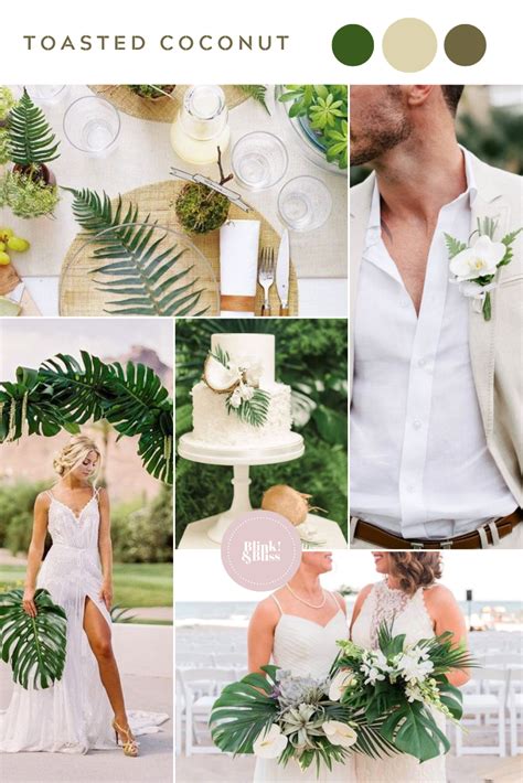Top 10 Summer Wedding Color Palettes Blink And Bliss Tropical Wedding Color Palette Beach