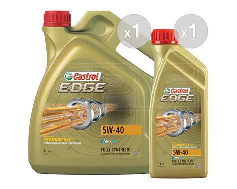 Buy Castrol Edge Titanium 5w 40 Fst Fully Synthetic Car Engine Oil 5