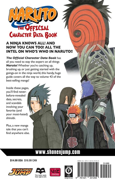 Naruto The Official Character Data Book Book By Masashi Kishimoto