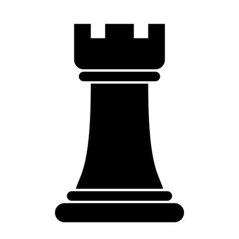 Figure Game Rook Checkmate Battle Chess Icon