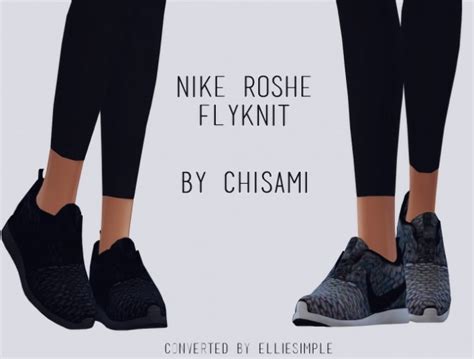 Chisamis Roshe Flyknit Conversion At Elliesimple Sims 4 Updates
