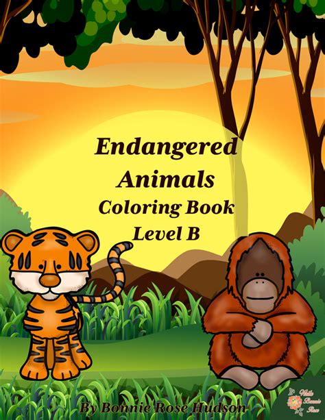 Endangered Animals Coloring Book Level B Made By Teachers