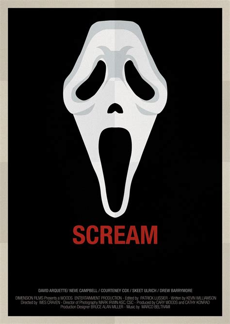 Alternative Movie Poster For Scream By Alejandro Fernandez