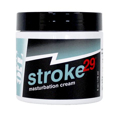 Stroke 29 Personal Lubricant Water And Oil Based Male Masturbation Cream For Him 6oz Jar
