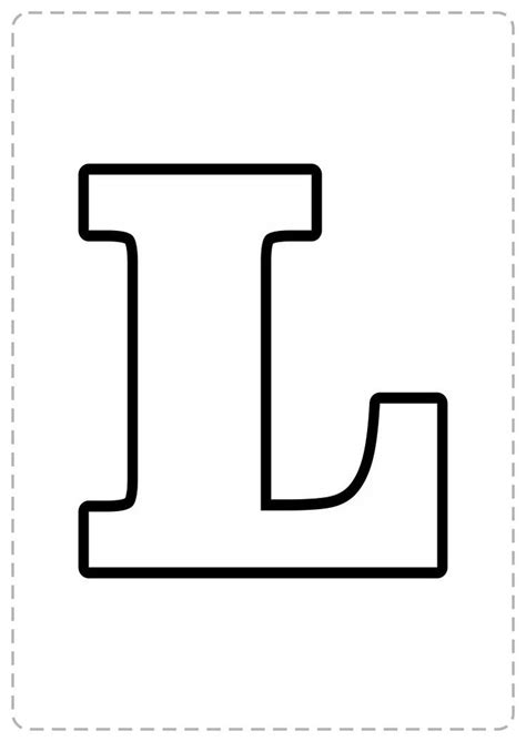 Letra L Para Imprimir Letras Abecedario Para Imprimir Letras