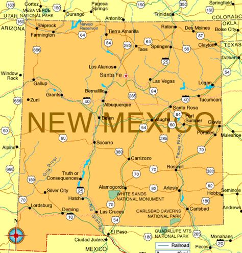 New Mexico Map Regional Political Map Of Mexico Regional Political