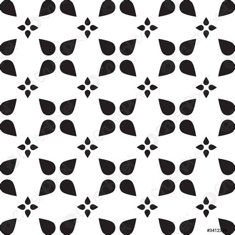 Universal Vector Black And White Seamless Pattern Tiling Stock Vector
