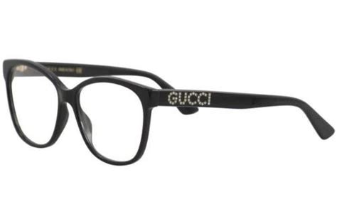 Gucci Womens Eyeglasses Gg0421o Gg0421o 001 Black Full Rim Optical Frame 55mm 889652171913 Ebay