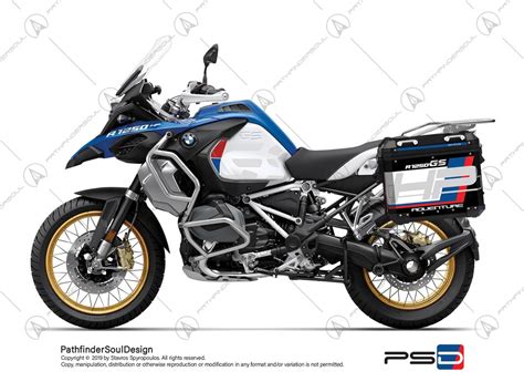 R1250gs Adventure Hp Style Decal Stickers Set For Bmw Panniers