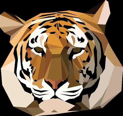 Pin By Mint On Tiger Designs For Carthage Tiger Design Geometric