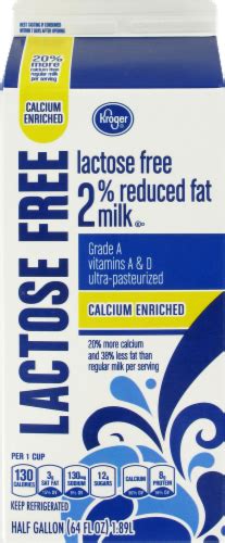 Kroger Lactose Free Calcium Enriched 2 Milk 12 Gal Smiths Food