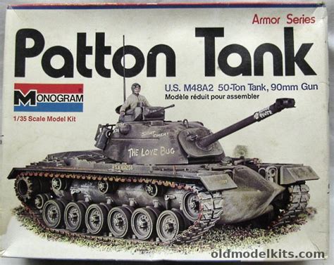 Monogram 135 M48 A2 Patton 90mm Gun Tank With Diorama Instructions