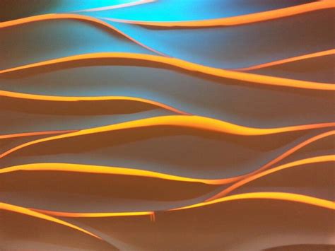 3d Wave Wall With Led Lighting Seamless Wall