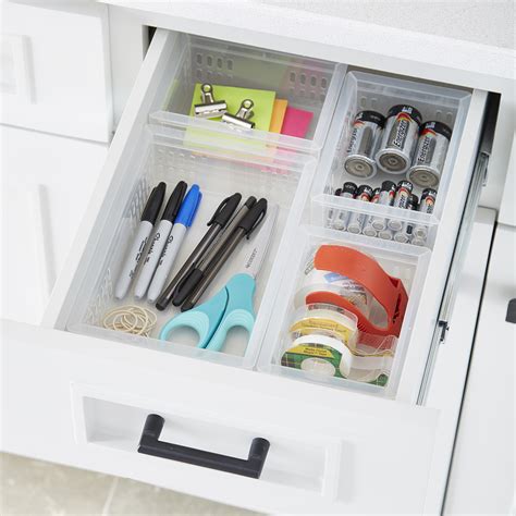 Clear Stackable Organizer Trays The Container Store