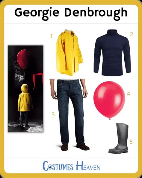 Georgie Denbrough Costume For Cosplay Halloween