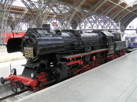 1798 Steam Locomotive Br 52 5448 7 Leipzig Hbf Germany