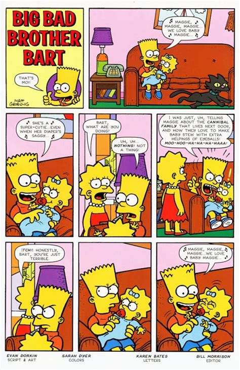 The Simpsons Comic Strip Is Shown In This Image