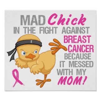 Mom Fighting Breast Cancer Posters Zazzle Au