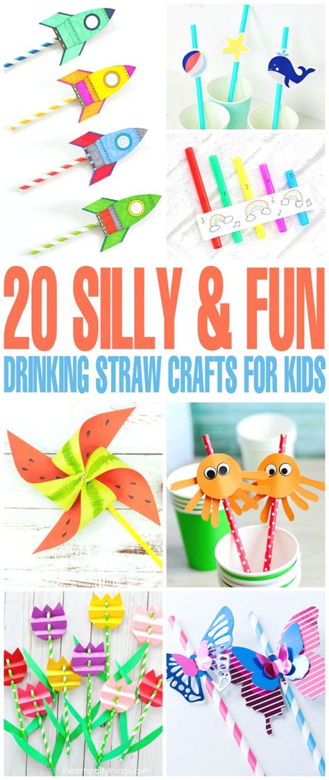 20 Silly And Fun Drinking Straw Crafts For Kids Frugal Mom Eh