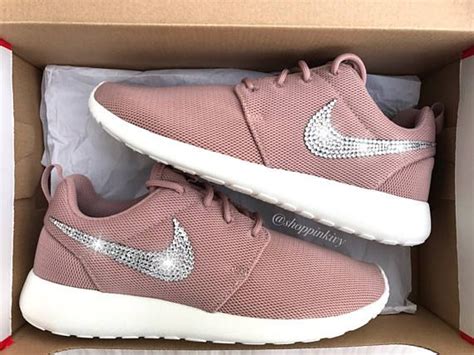 Brand New In Box Authentic Blinged Nike Roshe One Shoes Nike Swoosh Is