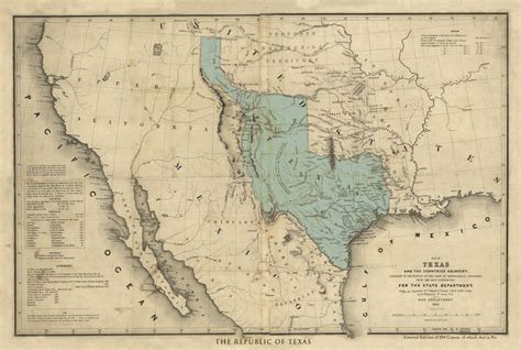 Republic Of Texas Map 1836 Maping Resources